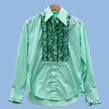 Load image into Gallery viewer, 1970's Tuxedo Ruffled shirt