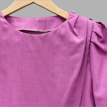 Load image into Gallery viewer, 1980&#39;s Handmade purple two piece dress
